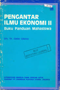 Pengantar Ilmu Ekonomi II : Buku Panduan Mahasiswa