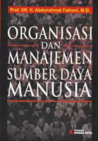 Organisasi dan Manajemen Sumber dDya Manusia