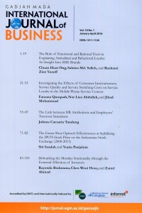 Gadjah mada international journal of business