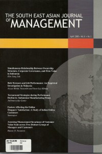 The South East Asian Journal Of Management