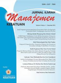 Jurnal Ilmiah Manajemen Kesatuan