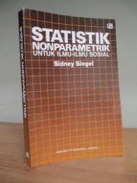 Statistik nonparametrik untuk ilmu ilmu nasional