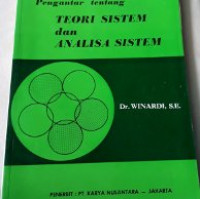 Pengantar Tentang Teori Sistem Dan Analisa Sistem